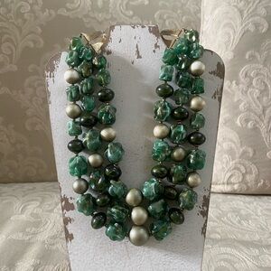 Vintage Three Strand Necklace